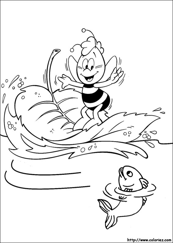 Maya the Bee coloring picture